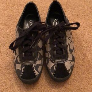 Coach Sneakers - Black and Gray - Size 6